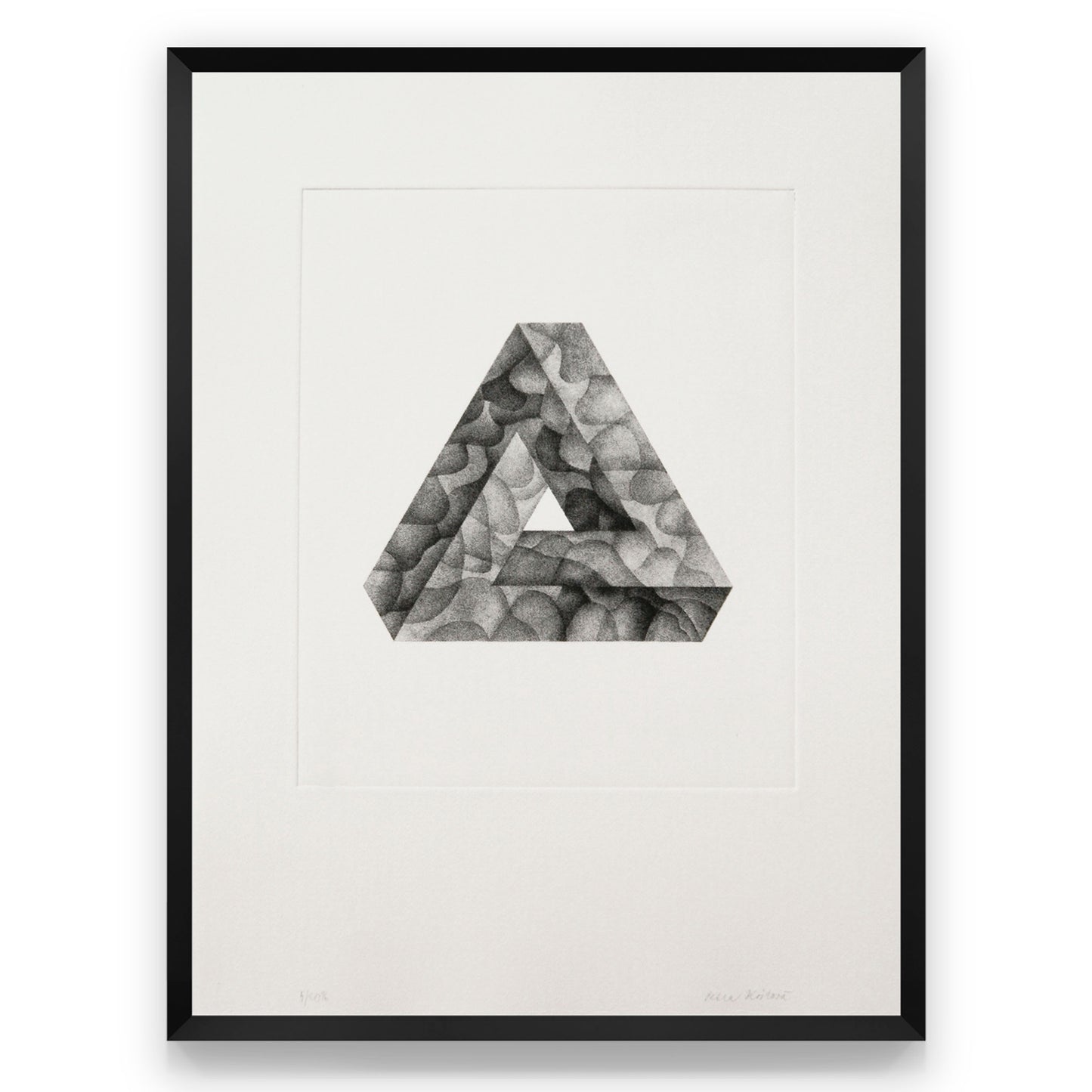 Photogravure print - Infinite Triangle