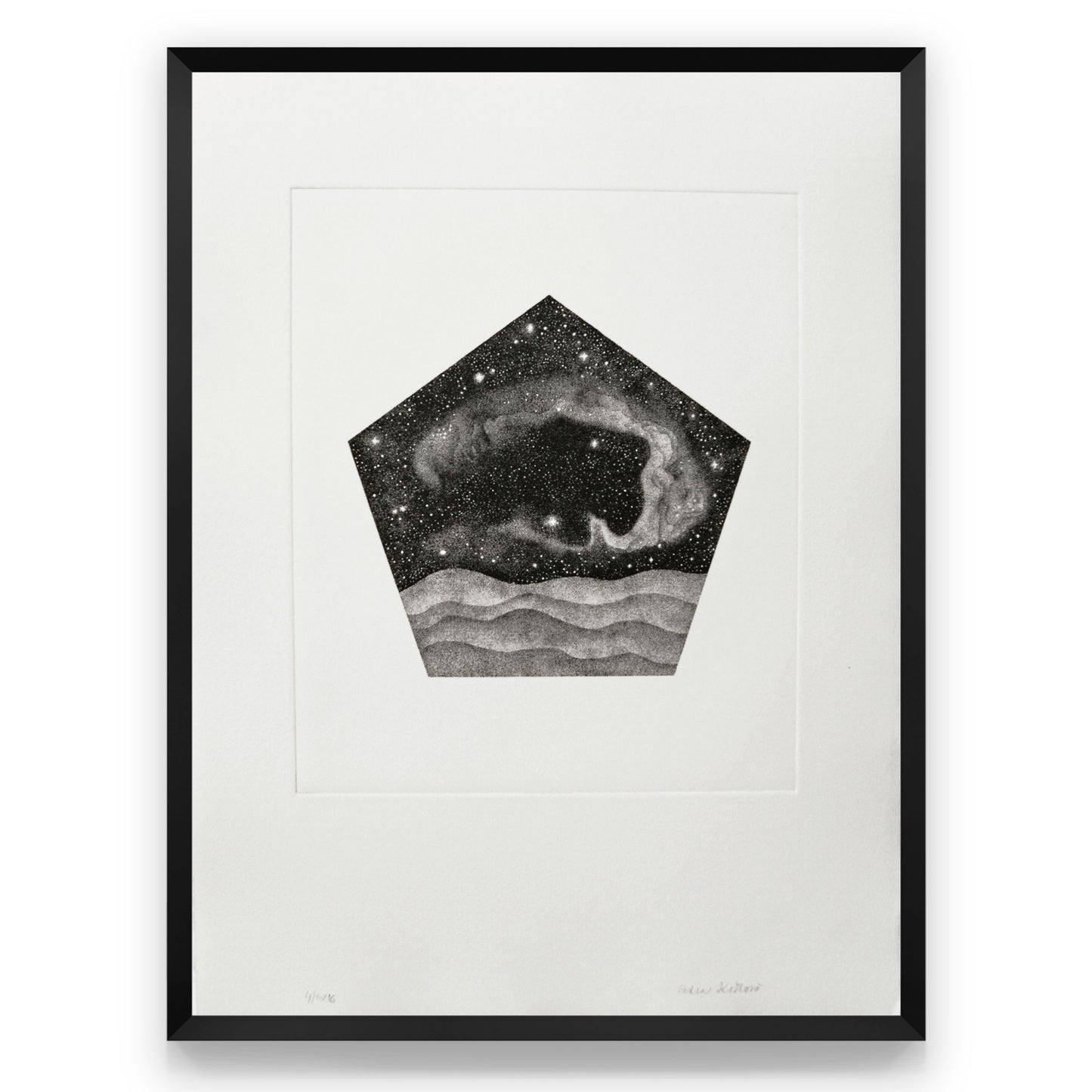 Photogravure print - Pentagonal Galaxy