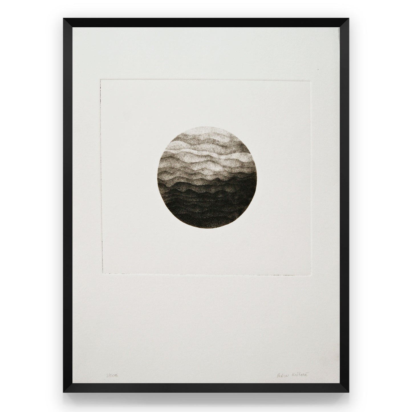 Photogravure print - Waves pf Mountains
