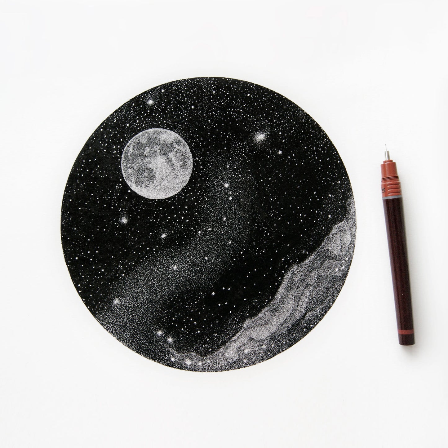 Hello, Moon! - Original Drawing