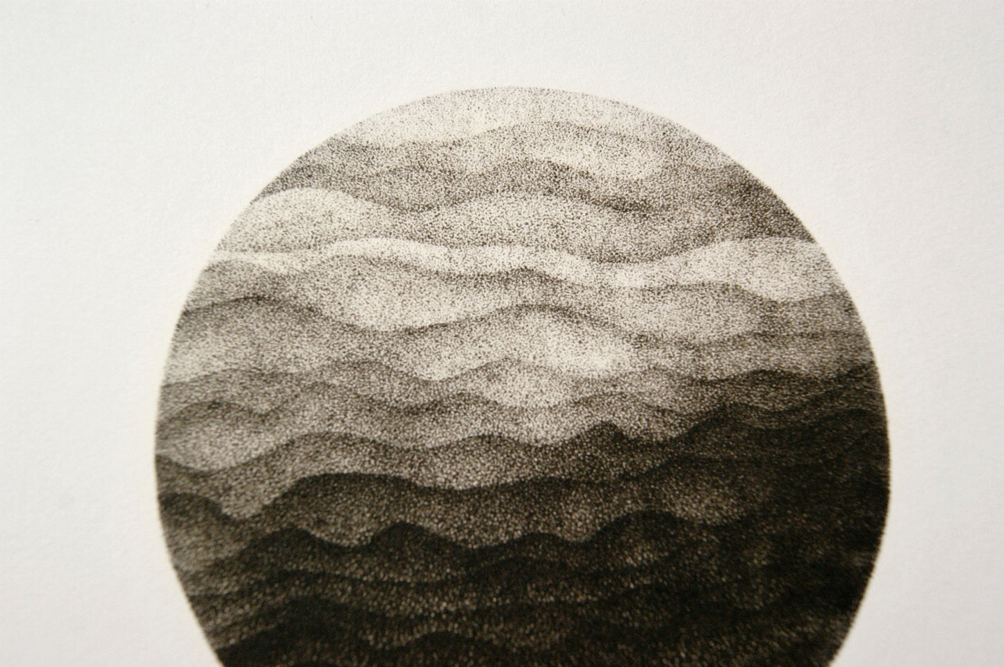 Photogravure print - Waves pf Mountains