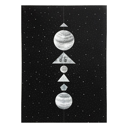 Planets & Shapes - Original drawing