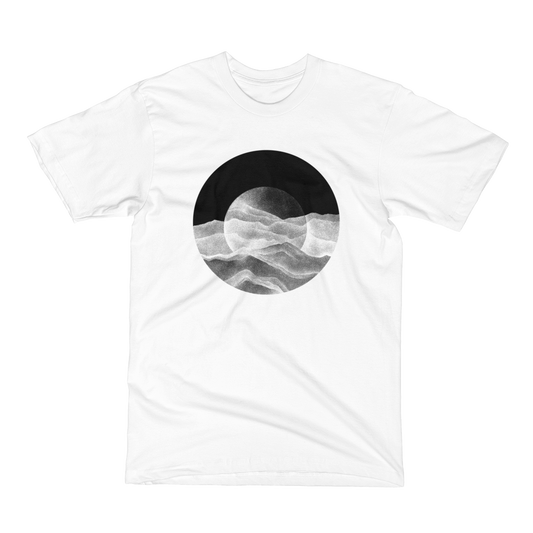 Unisex Short Sleeve T-Shirt - Moon over the Mountains